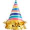 JAM Paper 3&#x22; Colorful Striped Party Hats, 6ct.